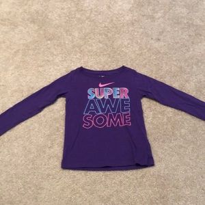 Long sleeve Nike girls top